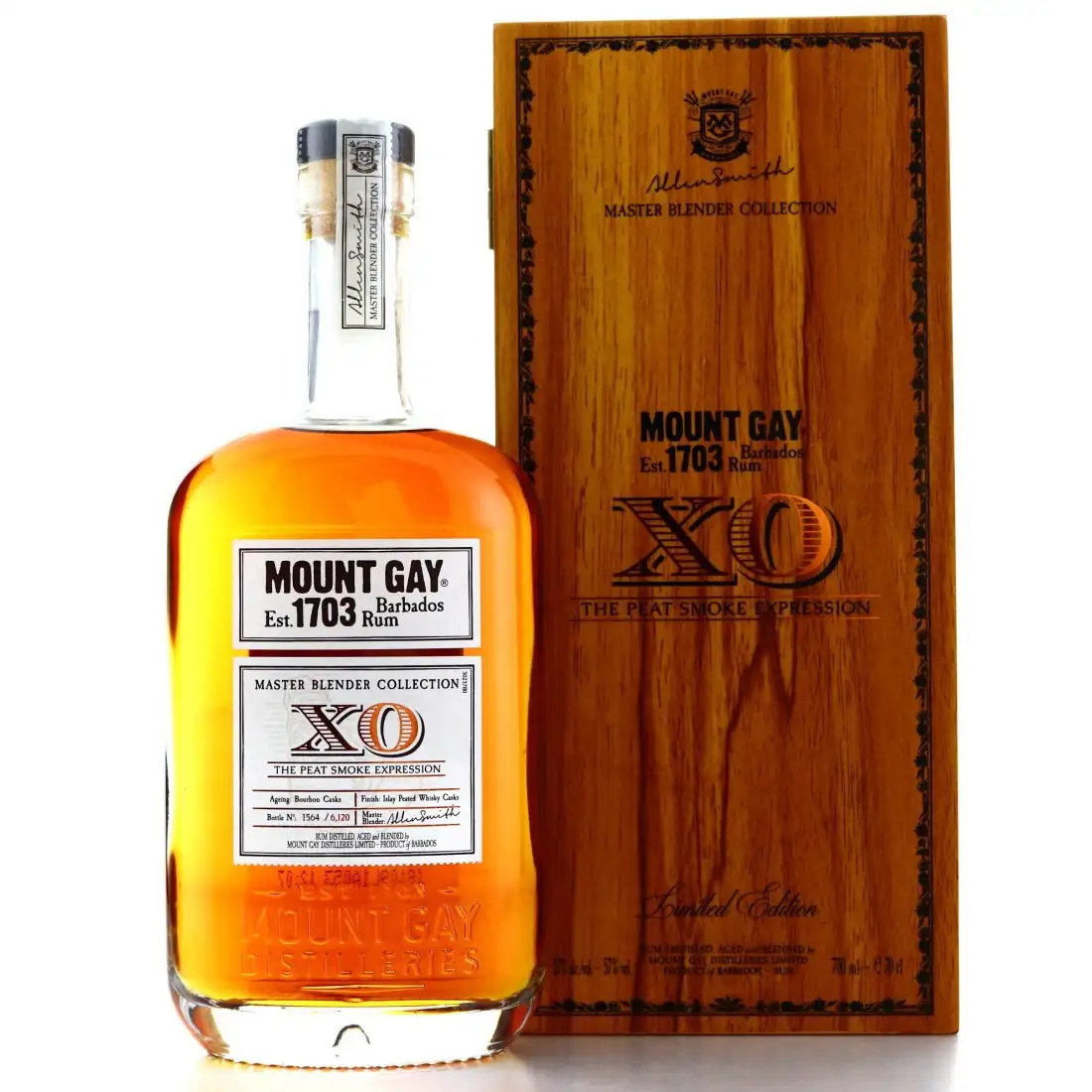 Image of the front of the bottle of the rum Master Blender Collection - XO The Peat Smoke Expression