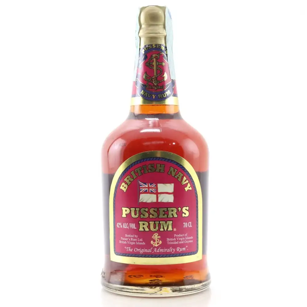 Image of the front of the bottle of the rum British Navy