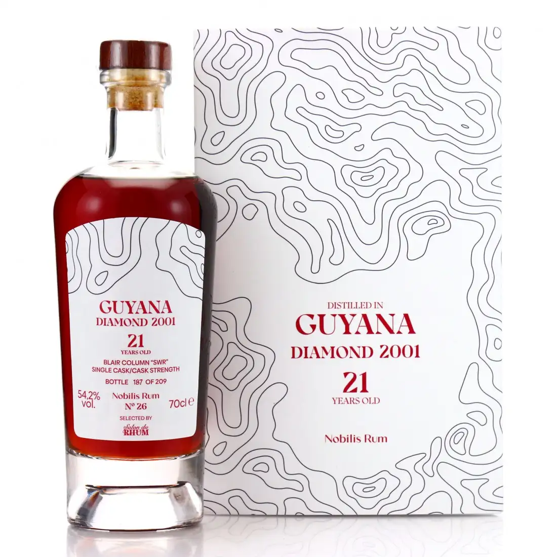 Image of the front of the bottle of the rum No. 26 Selected by Salon du Rhum SWR