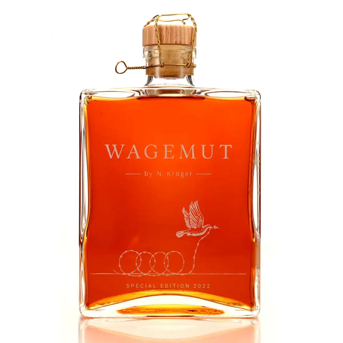 Image of the front of the bottle of the rum Wagemut Special Edition 2022