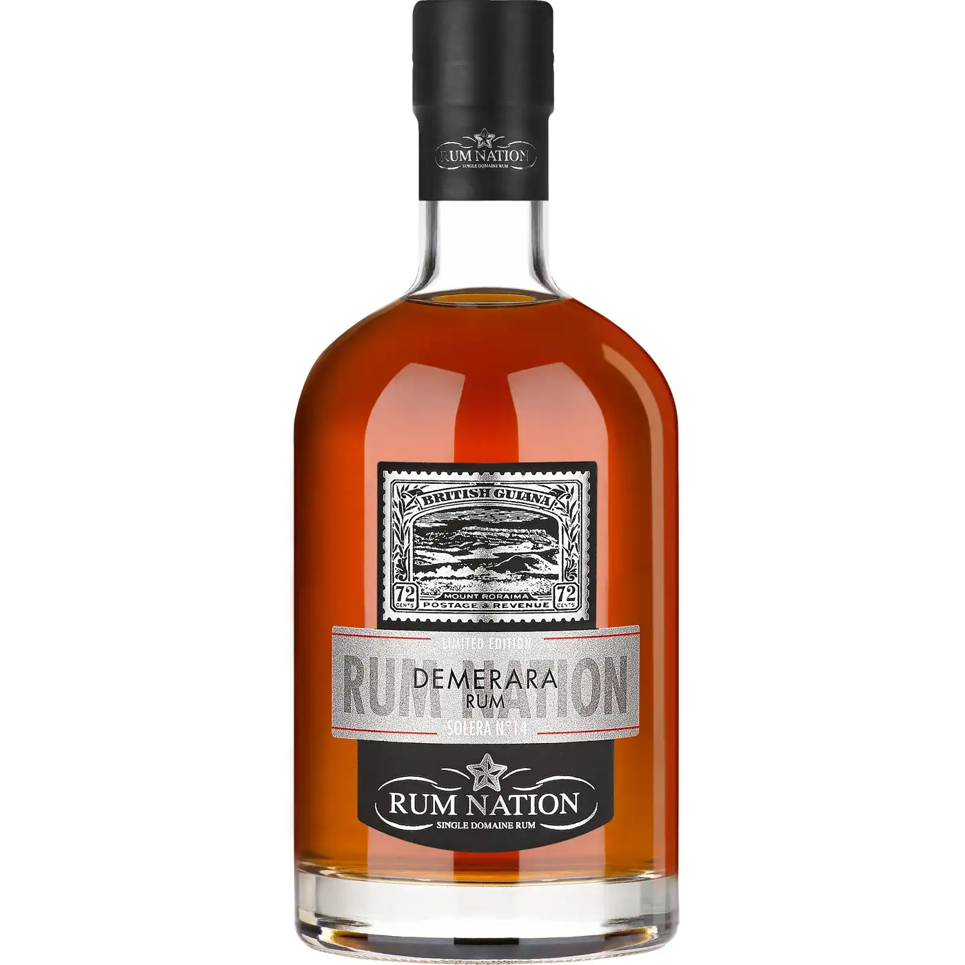 Image of the front of the bottle of the rum Demerara Rum Solera No.14 2019