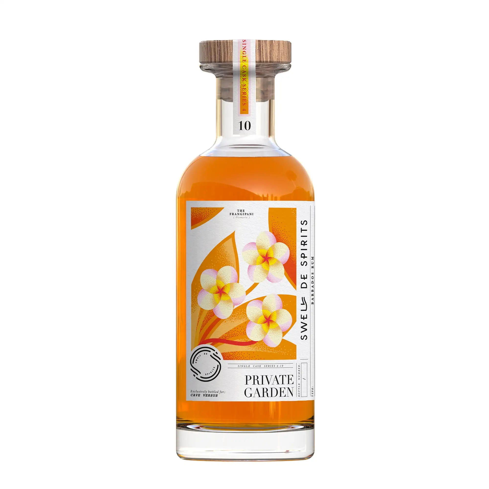Image of the front of the bottle of the rum Private Garden N°10 (Versus)