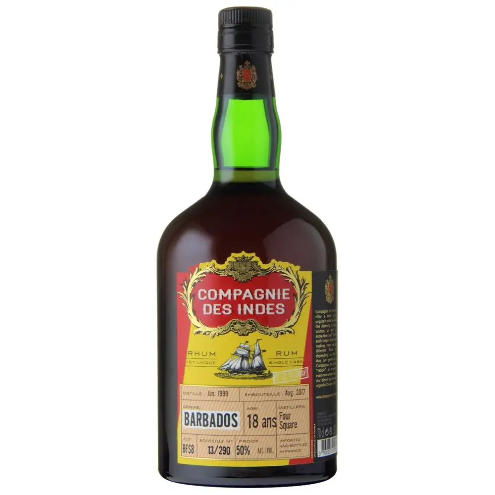 Image of the front of the bottle of the rum Barbados (Bottled for Germany)