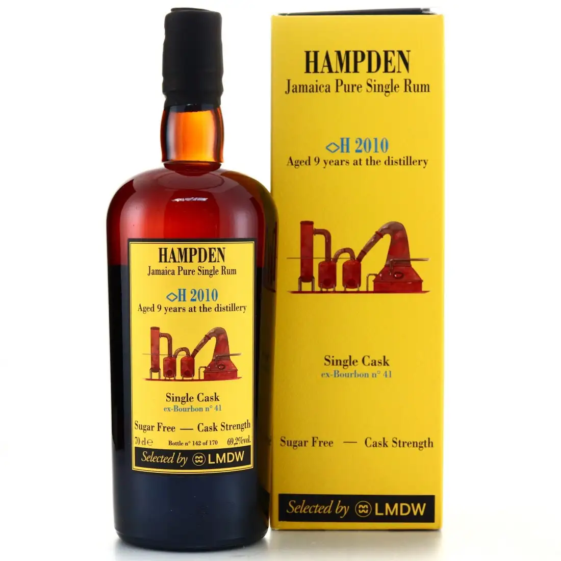 Image of the front of the bottle of the rum Single Cask Selected by LMDW <>H
