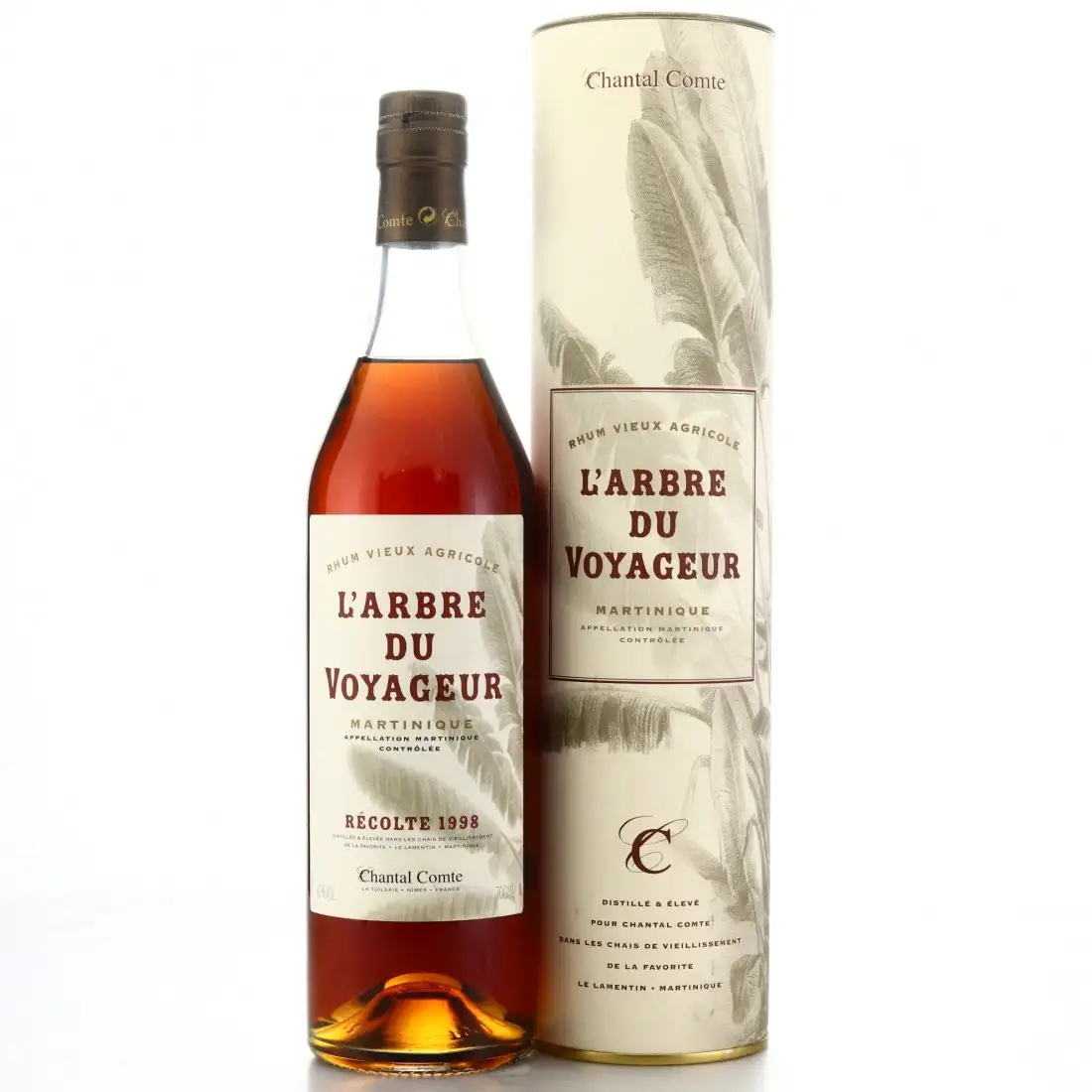 Image of the front of the bottle of the rum L‘Arbre Du Voyageur