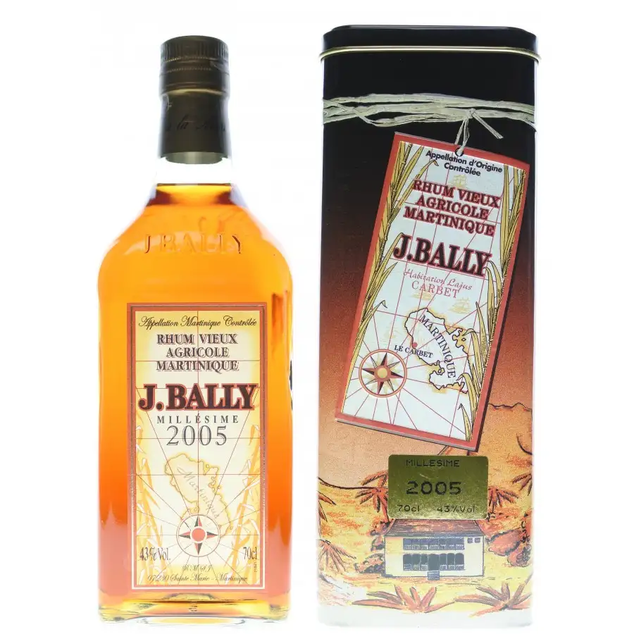Image of the front of the bottle of the rum Millésime