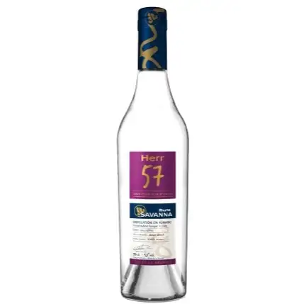 Image of the front of the bottle of the rum 57 Blanc HERR